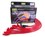 Taylor Cable 74225 8mm Spiro-Pro Ignition Wire Set; Spiro-Wound; Custom Fit; 90/180 deg.; Red; - Truck Part Superstore
