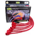 Taylor Cable 74226 8mm Spiro-Pro Ignition Wire Set; Spiro-Wound; Custom Fit; 90 deg.; Red; - Truck Part Superstore