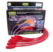 Taylor Cable 74233 8mm Spiro-Pro Ignition Wire Set; Red; Stock; 11.75 in.; 180 Deg. Plug Boot; - Truck Part Superstore