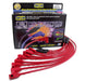 Taylor Cable 74239 8mm Spiro-Pro Ignition Wire Set; Spiro-Wound; Custom Fit; 90 deg.; Red; - Truck Part Superstore