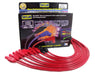 Taylor Cable 74252 8mm Spiro-Pro Ignition Wire Set; Red; Stock; 11.75 in.; 180 Deg. Plug Boot; - Truck Part Superstore