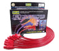 Taylor Cable 74261 8mm Spiro-Pro Ignition Wire Set; Red; Stock; 11.75 in.; 180 Deg. Plug Boot; - Truck Part Superstore