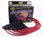 Taylor Cable 74294 8mm Spiro-Pro Ignition Wire Set; Red; Stock; 9.5 in.; OE Spark Plug Boot; - Truck Part Superstore