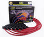 Taylor Cable 74294 8mm Spiro-Pro Ignition Wire Set; Red; Stock; 9.5 in.; OE Spark Plug Boot; - Truck Part Superstore