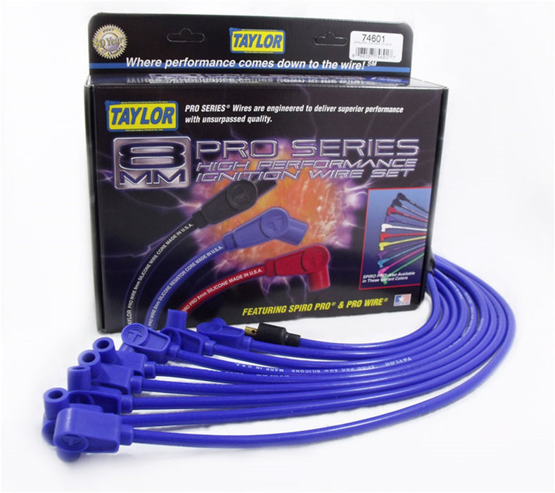 Taylor Cable 74601 8mm Spiro-Pro Ignition Wire Set - Truck Part Superstore