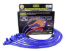 Taylor Cable 74605 8mm Spiro-Pro Ignition Wire Set; Spiro-Wound; Custom Fit; 90 deg.; Blue; - Truck Part Superstore
