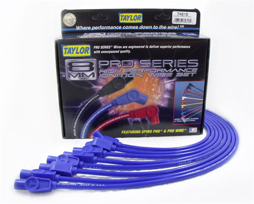 Taylor Cable 74616 8mm Spiro-Pro Ignition Wire Set - Truck Part Superstore