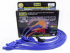 Taylor Cable 74625 8mm Spiro-Pro Ignition Wire Set; Spiro-Wound; Custom Fit; 90/180 Deg.; Blue; - Truck Part Superstore