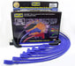 Taylor Cable 74627 8mm Spiro-Pro Ignition Wire Set; Spiro-Wound; Custom Fit; 90 deg.; Blue; - Truck Part Superstore