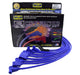 Taylor Cable 74636 8mm Spiro-Pro Ignition Wire Set; Spiro-Wound; Custom Fit; 90 deg.; Blue; - Truck Part Superstore