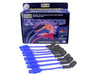 Taylor Cable 74644 8mm Spiro-Pro Ignition Wire Set; Blue; Stock; 9.5 in.; 180 Deg. Plug Boot; - Truck Part Superstore