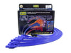 Taylor Cable 74651 8mm Spiro-Pro Ignition Wire Set; Blue; Stock; 11.75 in.; 180 Deg. Plug Boot; - Truck Part Superstore