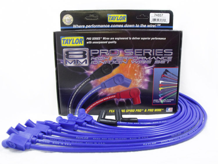 Taylor Cable 74657 8mm Spiro-Pro Ignition Wire Set - Truck Part Superstore