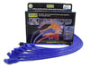 Taylor Cable 74672 8mm Spiro-Pro Ignition Wire Set; Spiro-Wound; Custom Fit; 90/135 deg.; Blue; - Truck Part Superstore