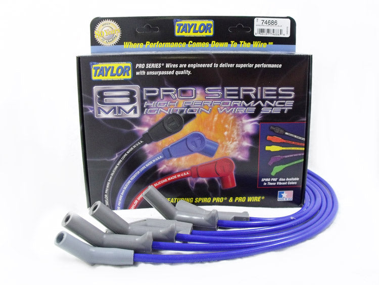 Taylor Cable 74686 8mm Spiro-Pro Ignition Wire Set - Truck Part Superstore