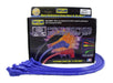 Taylor Cable 74696 8mm Spiro-Pro Ignition Wire Set; Spiro-Wound; Custom Fit; 135 deg.; Blue; - Truck Part Superstore