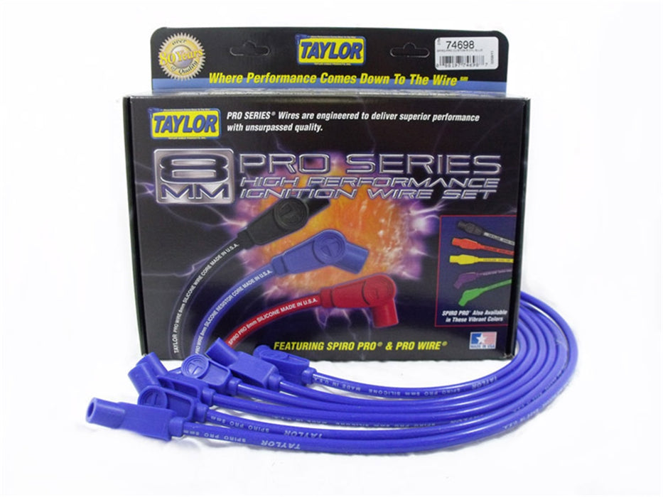 Taylor Cable 74698 8mm Spiro-Pro Ignition Wire Set - Truck Part Superstore