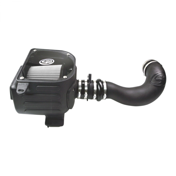 S&B 75-5021D-BKJF Cold Air Intake For 07-08 GMC Sierra 4.8L, 5.3L, 6.0L Dry Dry Extendable White S&B - Truck Part Superstore