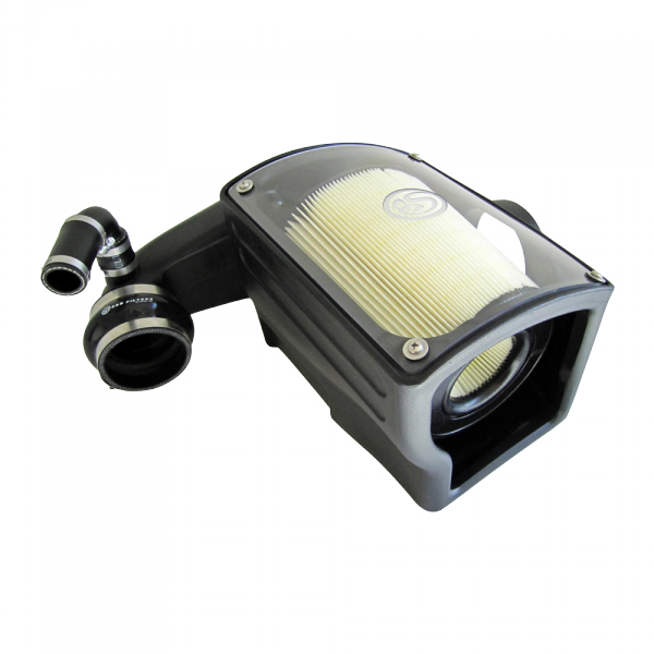 S&B 75-5045D-BKJF Cold Air Intake For 92-00 GMC K-Series V8-6.5L Duramax Dry Dry Extendable White S&B - Truck Part Superstore