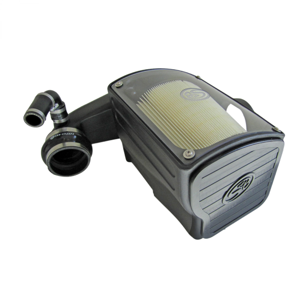 S&B 75-5045D-BKJF Cold Air Intake For 92-00 GMC K-Series V8-6.5L Duramax Dry Dry Extendable White S&B - Truck Part Superstore