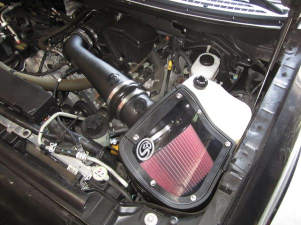 S&B 75-5050D-BKJF Cold Air Intake For 09-10 Ford F150 V8-5.4L Dry Dry Extendable White S&B - Truck Part Superstore