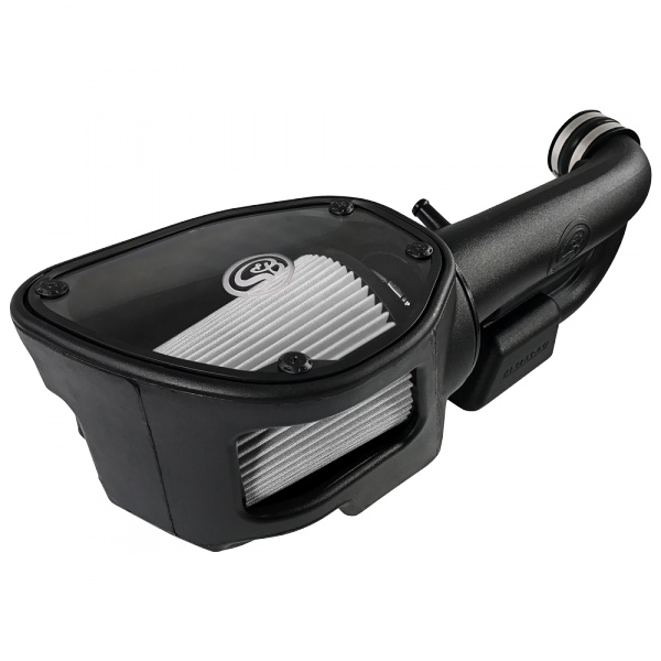 S&B 75-5060D-BKJF Cold Air Intake For 12-16 Jeep Wrangler JK V6-3.6L Dry Dry Extendable White S&B - Truck Part Superstore