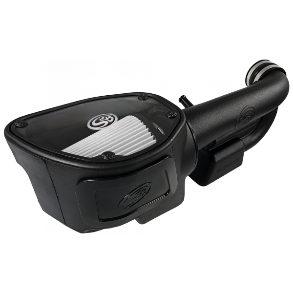 S&B 75-5060D-BKJF Cold Air Intake For 12-16 Jeep Wrangler JK V6-3.6L Dry Dry Extendable White S&B - Truck Part Superstore