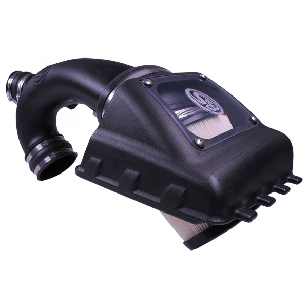S&B 75-5067D-BKJF Cold Air Intake For 11-14 Ford F150 V6-3.5L Ecoboost Dry Dry Extendable White S&B - Truck Part Superstore
