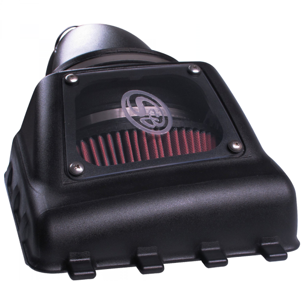 S&B 75-5067-BKJF Cold Air Intake For 11-14 Ford F150 V6-3.5L Ecoboost Oiled Cotton Cleanable Red S&B - Truck Part Superstore