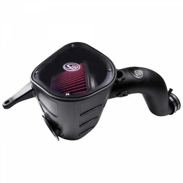S&B 75-5068-BKJF Cold Air Intake For 13-18 Dodge Ram 2500 3500 L6-6.7L Cummins Cotton Cleanable Red S&B - Truck Part Superstore