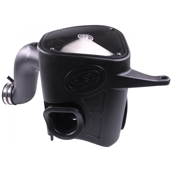 S&B 75-5068D-BKJF Cold Air Intake For 13-18 Dodge Ram 2500 3500 L6-6.7L Cummins Dry Extendable White S&B - Truck Part Superstore