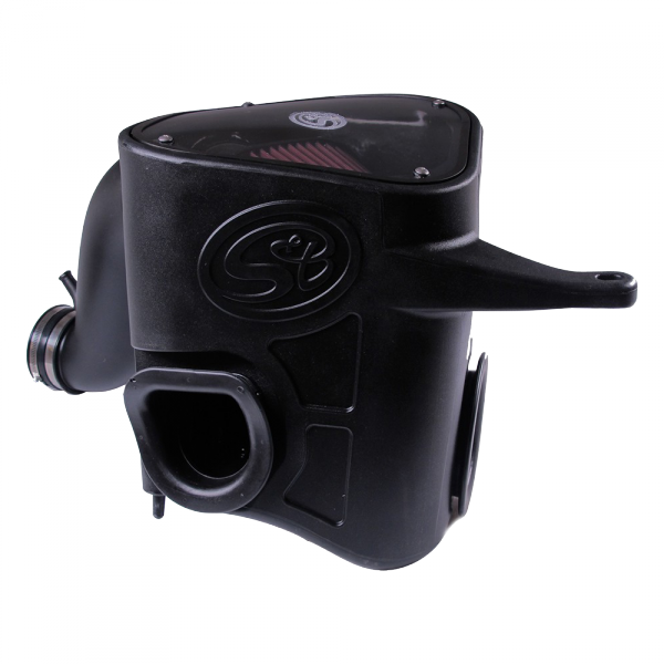 S&B 75-5068-BKJF Cold Air Intake For 13-18 Dodge Ram 2500 3500 L6-6.7L Cummins Cotton Cleanable Red S&B - Truck Part Superstore