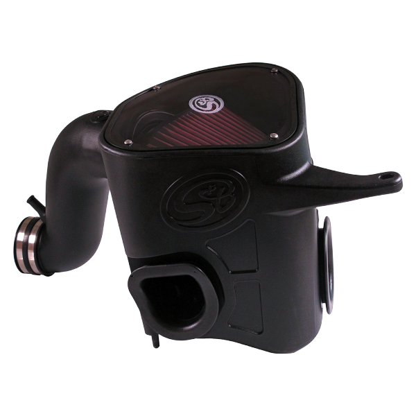 S&B 75-5068-BKJF Cold Air Intake For 13-18 Dodge Ram 2500 3500 L6-6.7L Cummins Cotton Cleanable Red S&B - Truck Part Superstore