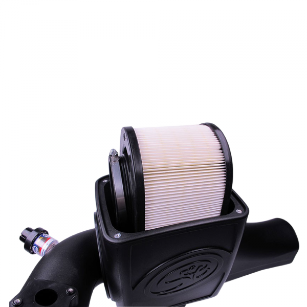 S&B 75-5070D-BKJF Cold Air Intake For 03-07 Ford F250 F350 F450 F550 V8-6.0L Powerstroke Dry Extendable White S&B - Truck Part Superstore