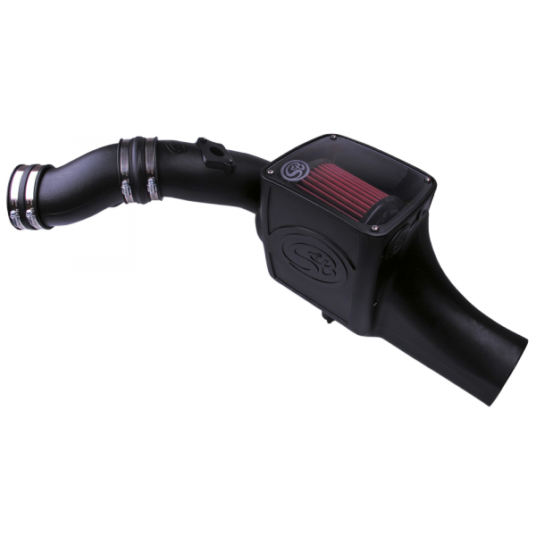 S&B 75-5070-BKJF Cold Air Intake For 03-07 Ford F250 F350 F450 F550 V8-6.0L Powerstroke Cotton Cleanable Red S&B - Truck Part Superstore