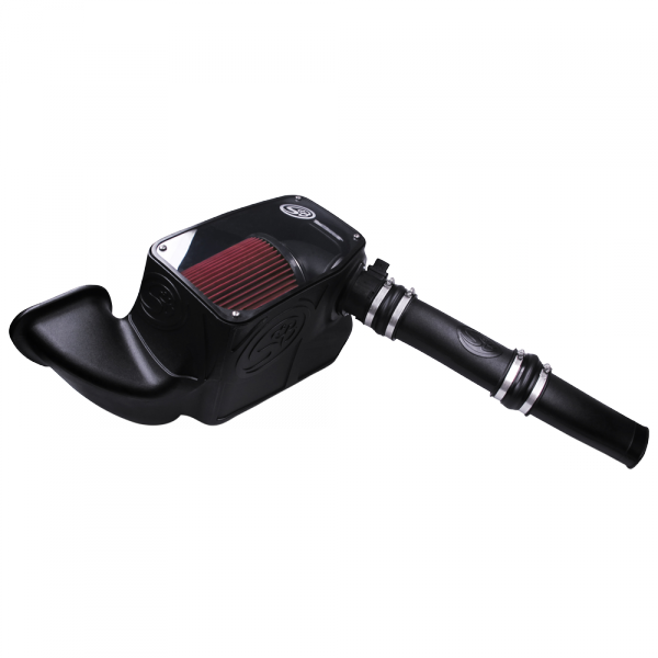 S&B 75-5074-BKJF Cold Air Intake For 14-18 Dodge Ram 1500 3.0L EcoDiesel V6 Cotton Cleanable Red S&B - Truck Part Superstore