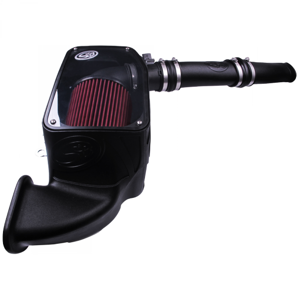 S&B 75-5074-BKJF Cold Air Intake For 14-18 Dodge Ram 1500 3.0L EcoDiesel V6 Cotton Cleanable Red S&B - Truck Part Superstore