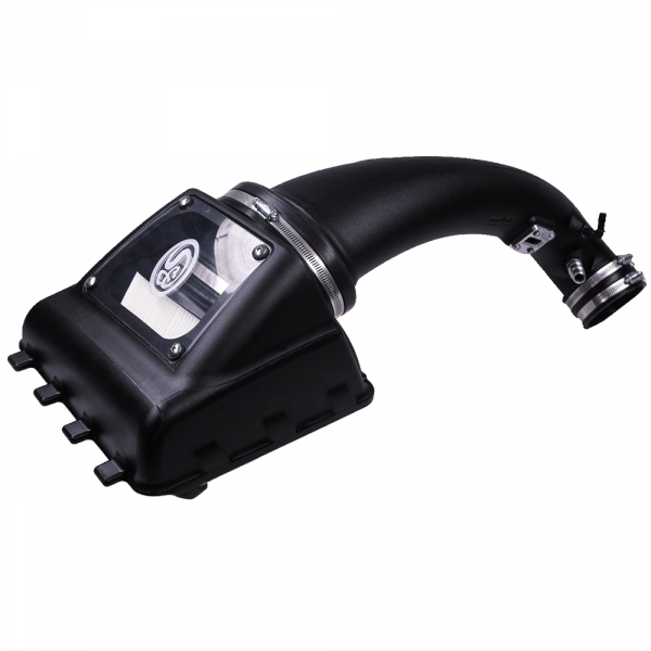 S&B 75-5076D-BKJF Cold Air Intake For 11-14 Ford F150 V8-5.0L Dry Dry Extendable White S&B - Truck Part Superstore
