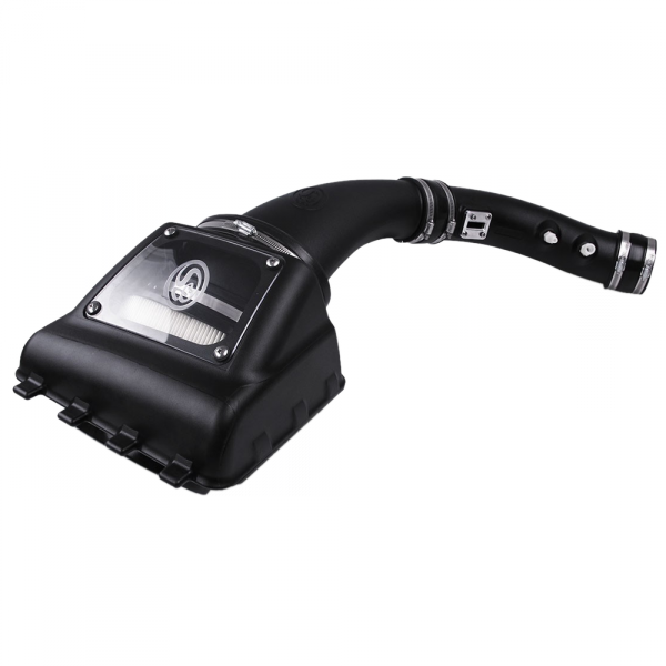 S&B 75-5077D-BKJF Cold Air Intake For 10-16 Ford F150 V8-6.2L Raptor Dry Dry Extendable White S&B - Truck Part Superstore