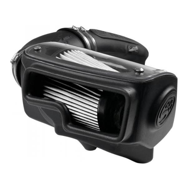 S&B 75-5079D-BKJF Cold Air Intake For 97-06 Jeep Wrangler TJ L6-4.0L Dry Dry Extendable White S&B - Truck Part Superstore