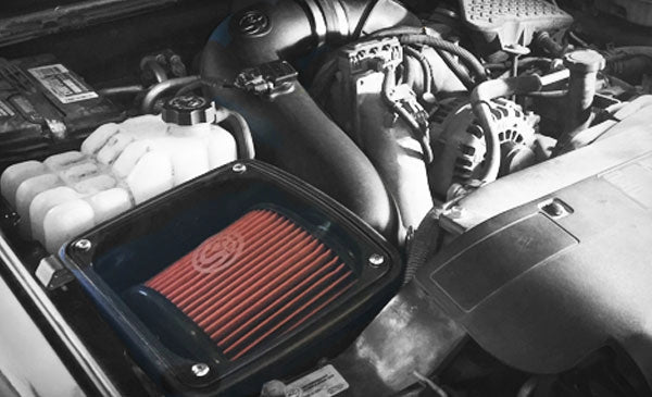 S&B 75-5080D-BKJF Cold Air Intake For 06-07 Chevrolet Silverado GMC Sierra V8-6.6L LLY-LBZ Duramax Dry Extendable White S&B - Truck Part Superstore