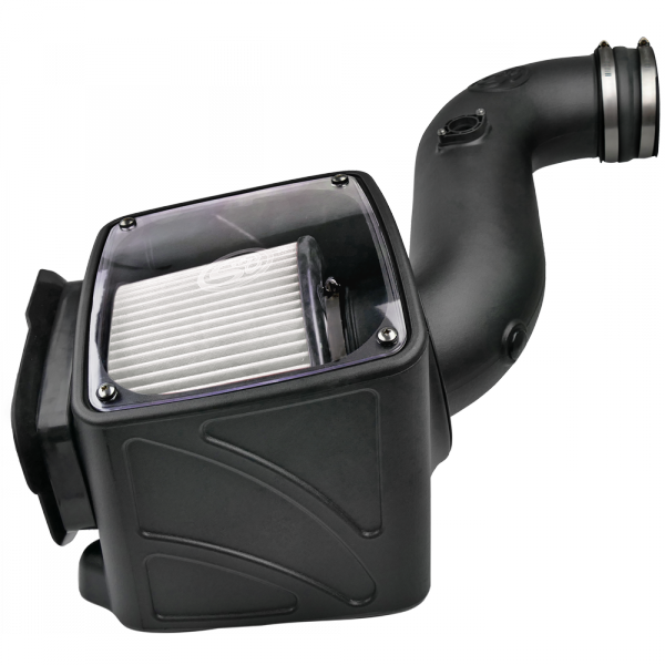 S&B 75-5080D-BKJF Cold Air Intake For 06-07 Chevrolet Silverado GMC Sierra V8-6.6L LLY-LBZ Duramax Dry Extendable White S&B - Truck Part Superstore