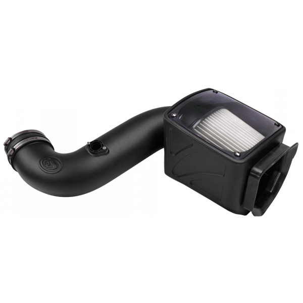 S&B 75-5080D-BKJF Cold Air Intake For 06-07 Chevrolet Silverado GMC Sierra V8-6.6L LLY-LBZ Duramax Dry Extendable White S&B - Truck Part Superstore