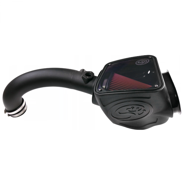 S&B 75-5082-BKJF Cold Air Intake For 16-18 Nissan Titan, V8-5.0L Cummins Oiled Cotton Cleanable Red S&B - Truck Part Superstore