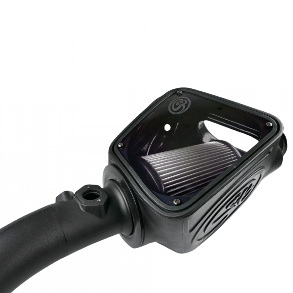 S&B 75-5082D-BKJF Cold Air Intake For 16-18 Nissan Titan, V8-5.0L Cummins Dry Dry Extendable White S&B - Truck Part Superstore