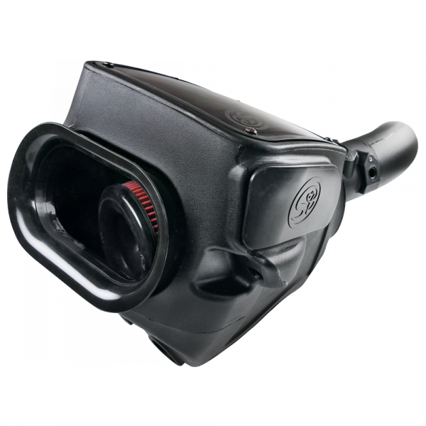 S&B 75-5082-BKJF Cold Air Intake For 16-18 Nissan Titan, V8-5.0L Cummins Oiled Cotton Cleanable Red S&B - Truck Part Superstore