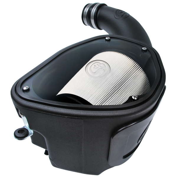 S&B 75-5084D-BKJF Cold Air Intake For 07-11 Jeep Wrangler JK V6-3.8L Dry Dry Extendable White S&B - Truck Part Superstore