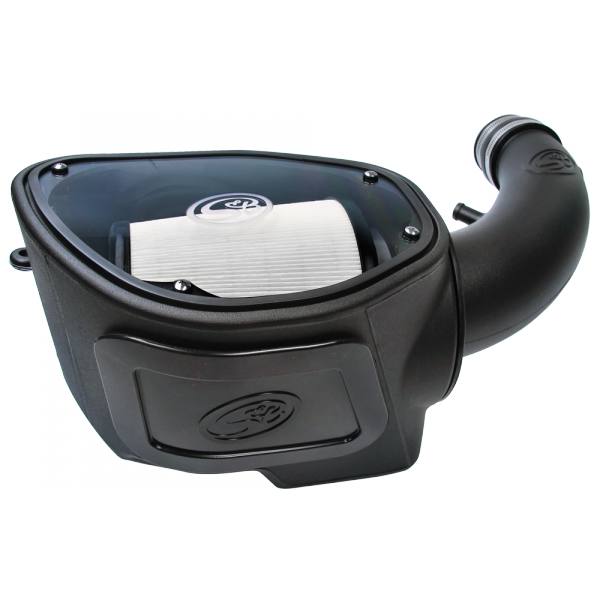 S&B 75-5084D-BKJF Cold Air Intake For 07-11 Jeep Wrangler JK V6-3.8L Dry Dry Extendable White S&B - Truck Part Superstore