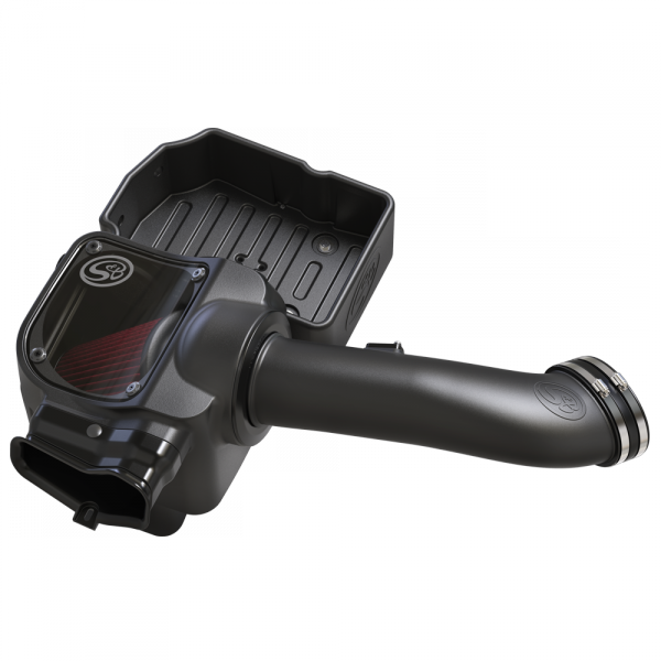 S&B 75-5085-BKJF Cold Air Intake For 17-19 Ford F250 F350 V8-6.7L Powerstroke Cotton Cleanable Red S&B - Truck Part Superstore