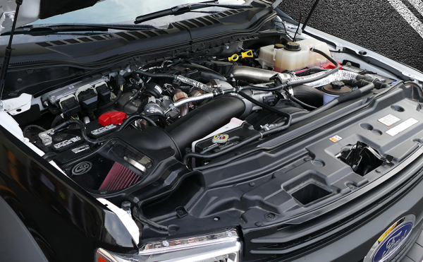 S&B 75-5085D-BKJF Cold Air Intake For 17-19 Ford F250 F350 V8-6.7L Powerstroke Dry Extendable White S&B - Truck Part Superstore